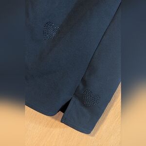 Black Dress with Heart Accents